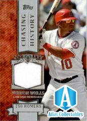 2013 Topps Chasing History 250 Homers Vernon Wells Game Used Memorabilia CHR-VW